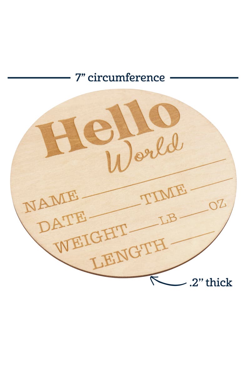 Wooden Milestone Birth Announcement Board, Alternate, color, Birth Announcement