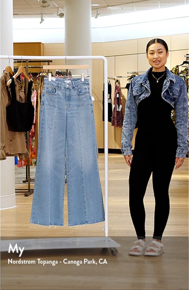 Good Waist Distressed Palazzo Jeans, sales video thumbnail