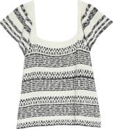 Treasure & Bond Short Sleeve Square Neck Sweater