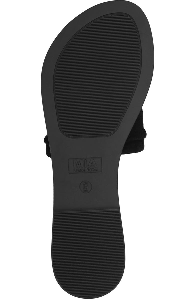 MIA Limited Edition Tiffani Slide Sandal, Alternate, color, Black
