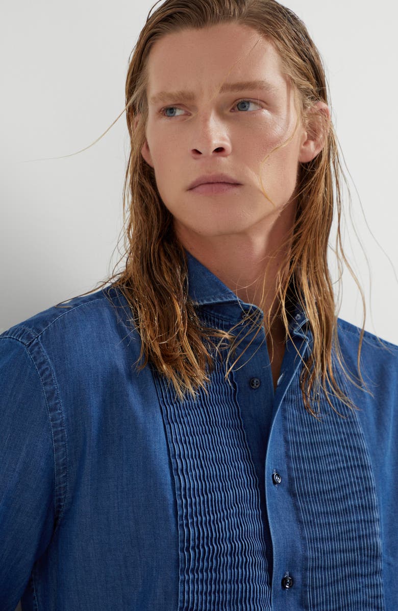 Brunello Cucinelli Tuxedo shirt, Alternate, color,