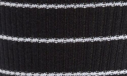 Nordstrom Everyday Stripe Cotton Blend Socks In Black
