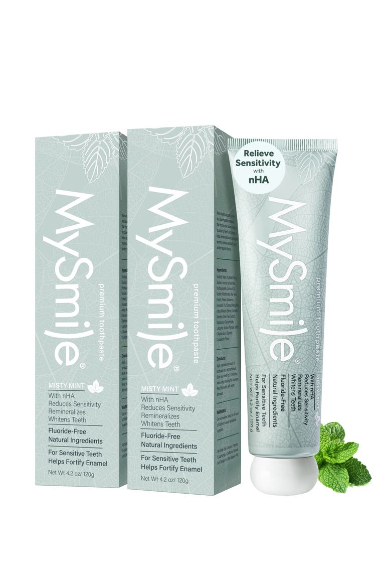 Nano-Hydroxyapatite Toothpaste for Sensitive Teeth, Main, color, Green