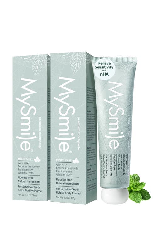 MySmile Nano-Hydroxyapatite Toothpaste for Sensitive Teeth in Green at Nordstrom