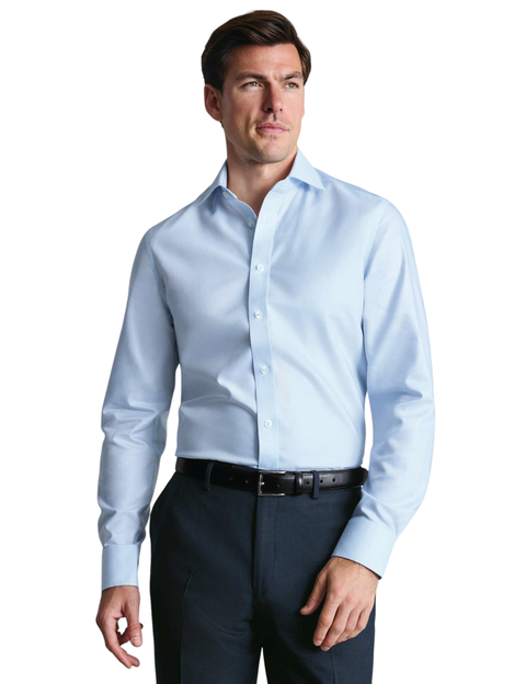 Non-Iron Greenwich Weave Cutaway Shirt