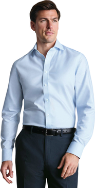 Charles Tyrwhitt Non-Iron Greenwich Weave Cutaway Shirt