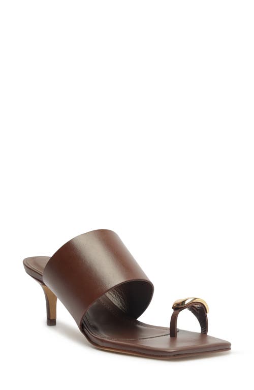 Arezzo Kendall Mid Slide Sandal In Brown