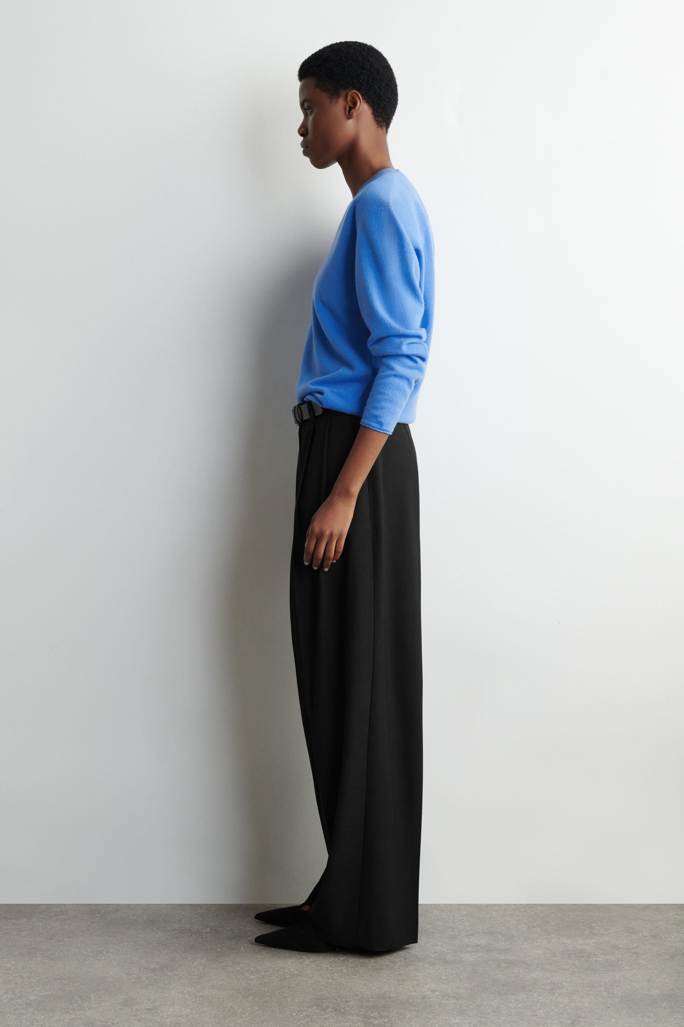 Relaxed Twill Wide-Leg Pants - image 2