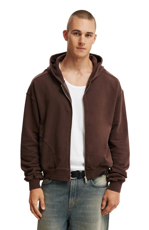 COTTON ON CROPPED ZIP UP HOODIE