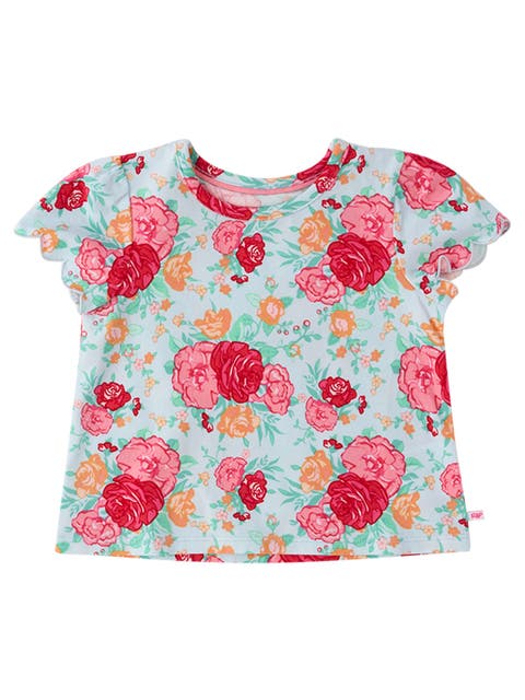 Baby Girls Short Sleeve Scallop Tee
