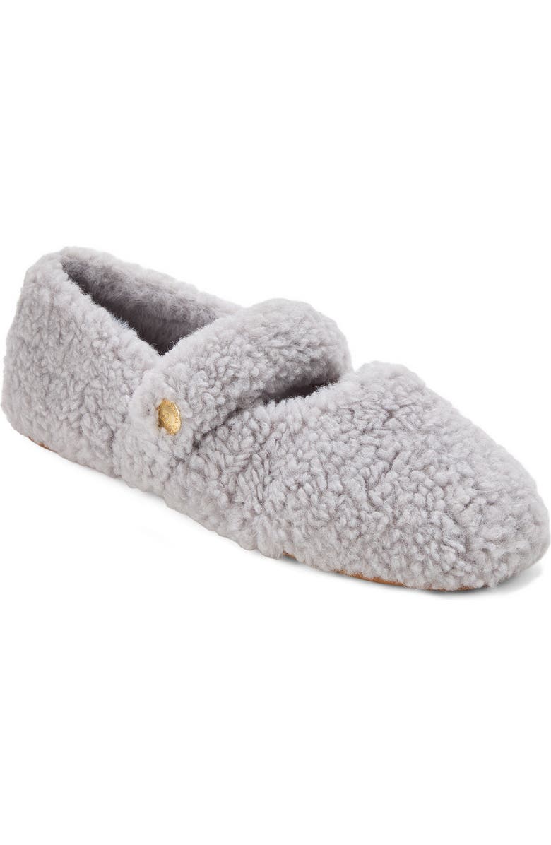 DEARFOAMS Maryanne Luxe Teddy Maryjane, Main, color, Sleet