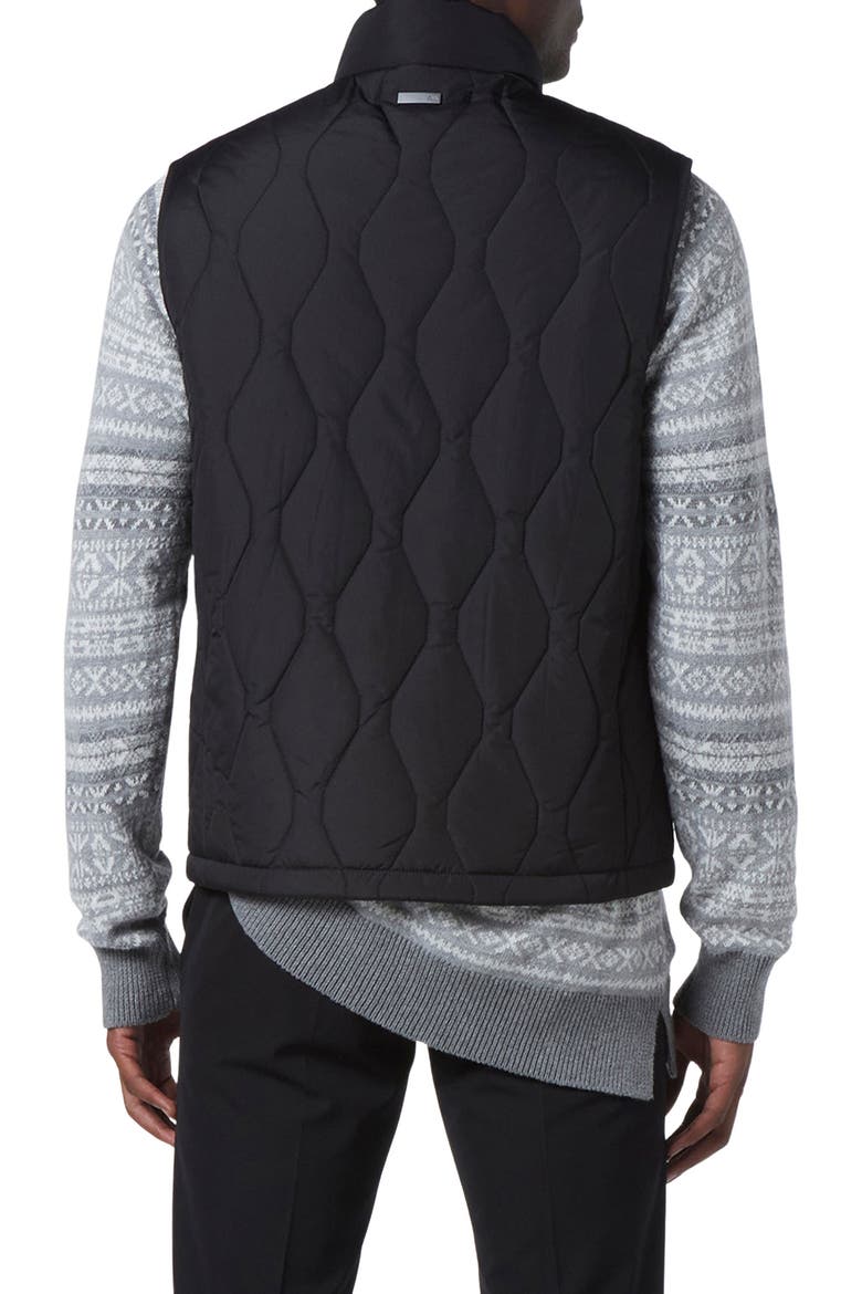 Hampden Quilt Vest, Alternate, color, BLACK