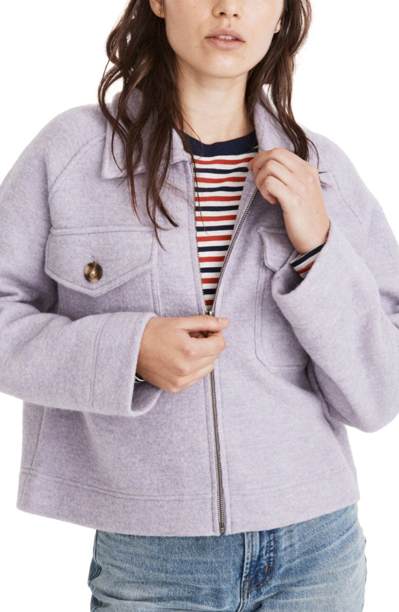 Madewell Johnsville Merino Wool Sweater Jacket, Main, color, 
