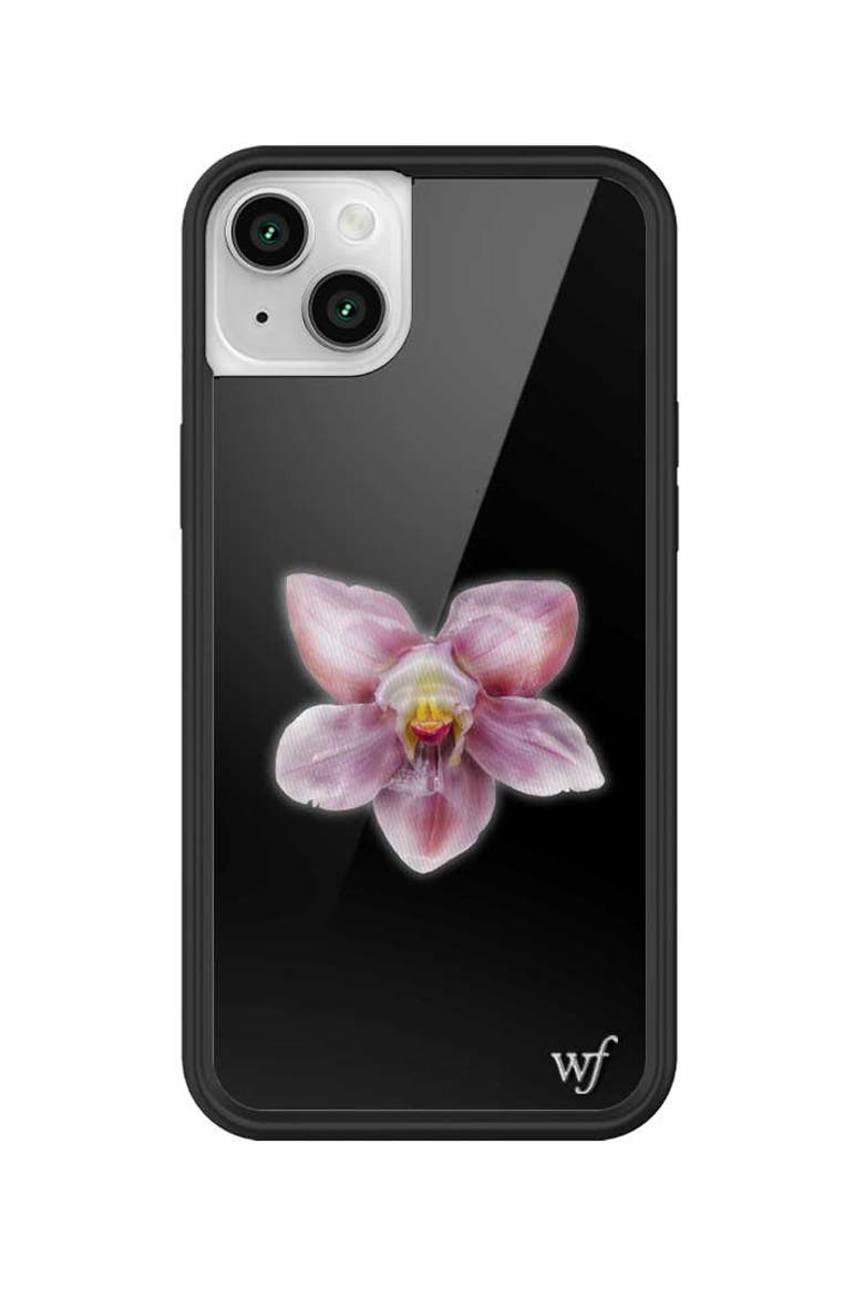 Orchid | Black iPhone Case, Main, color, Black