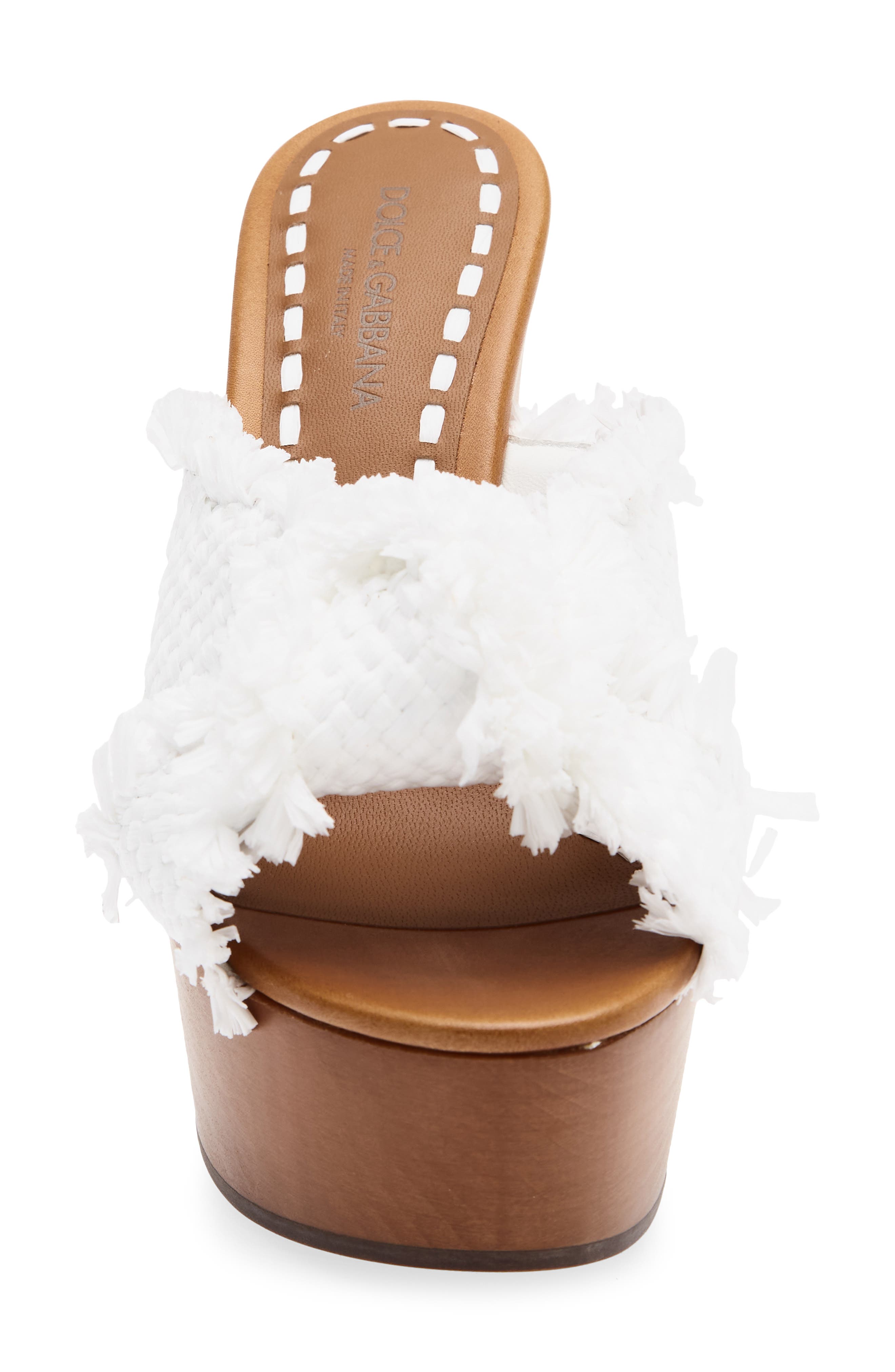 Raffia Platform Sandal, Alternate, color, 89327 BIANCO/ SABBIA