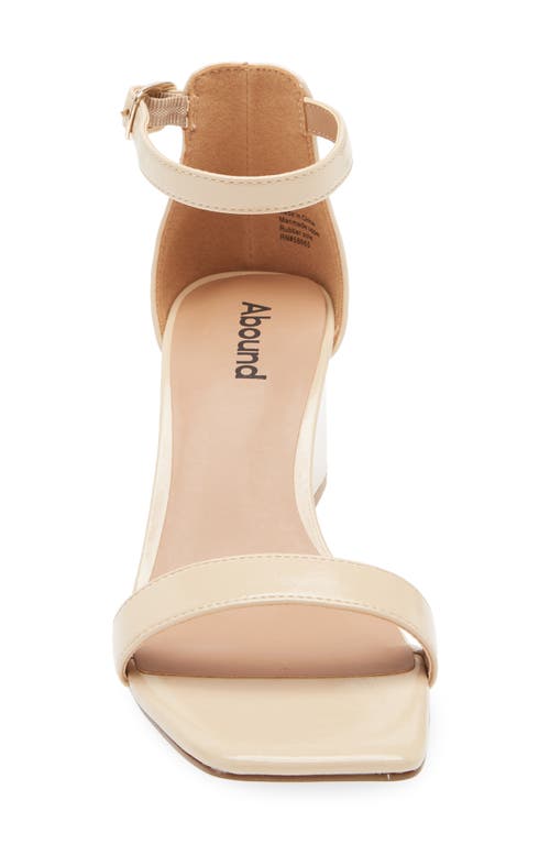 Abound Finn Ankle Strap Sandal In Beige Patent Crinkle