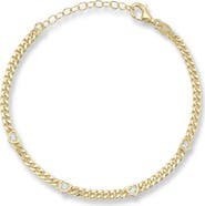 CHLOE AND MADISON Heart Curb Chain Bracelet