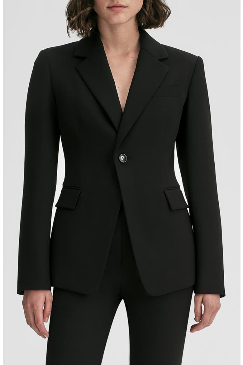 Eliza Wool Blend Jacket, Main, color, BLACK