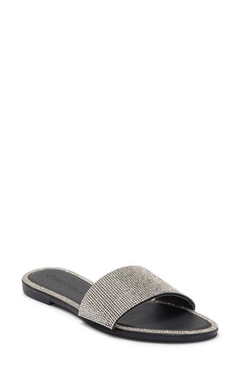 Wild Diva Lounge Roo Rhinestone Slide Sandal