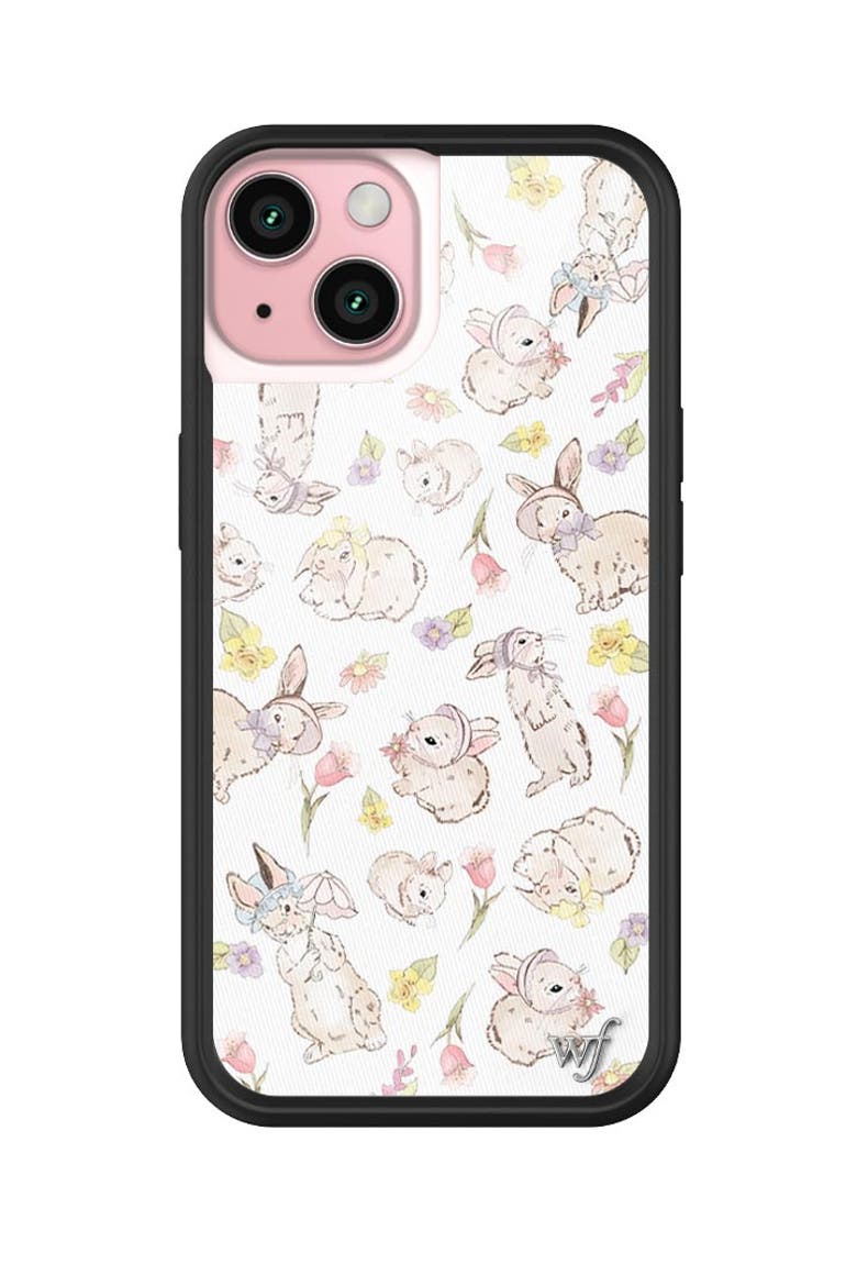 Bunnies in Bonnets iPhone Case, Alternate, color, White