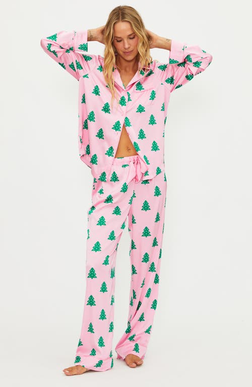Beach Riot Livy & Connie Pajamas In Pink