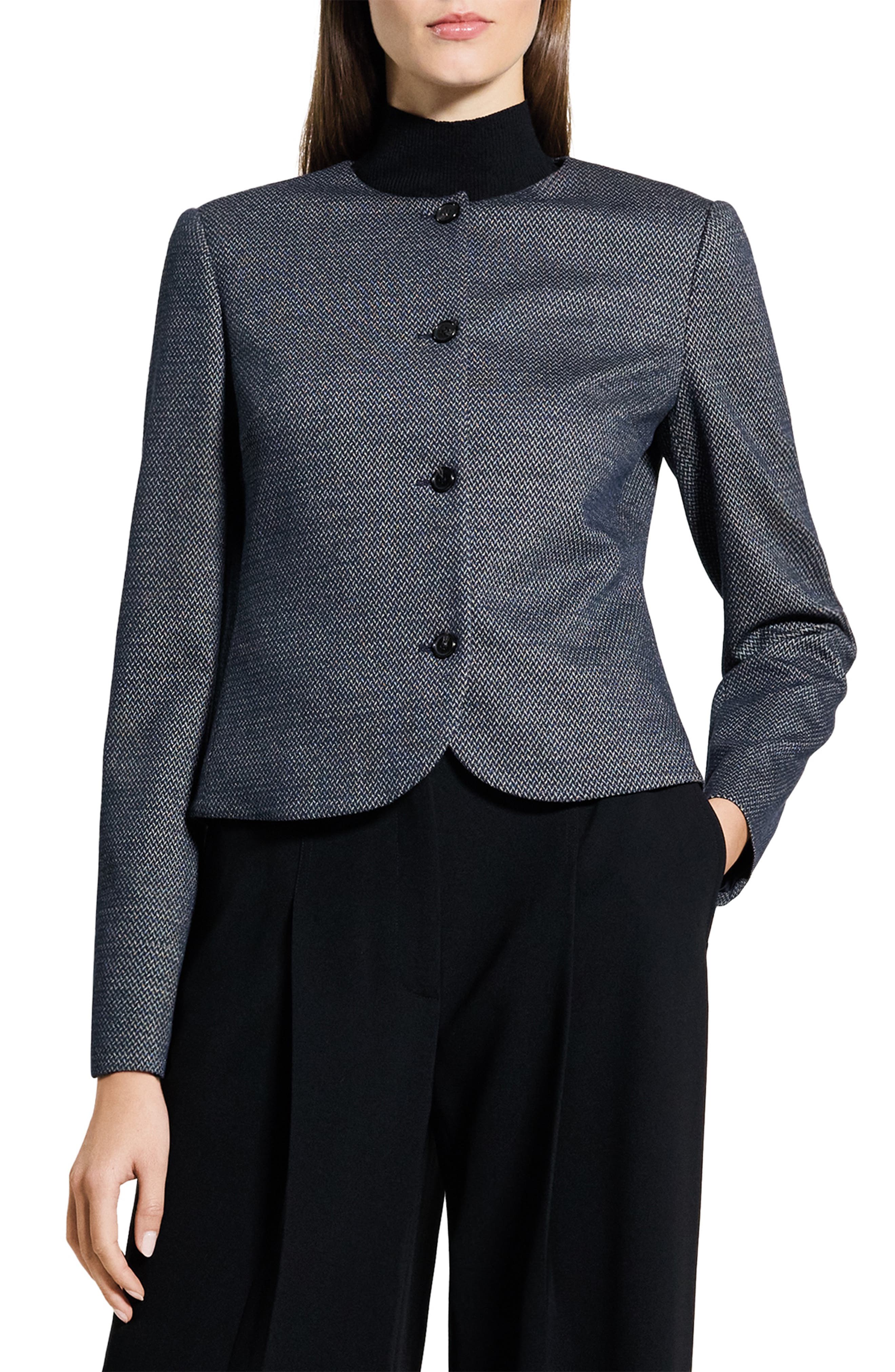 Clean Herringbone Jacket