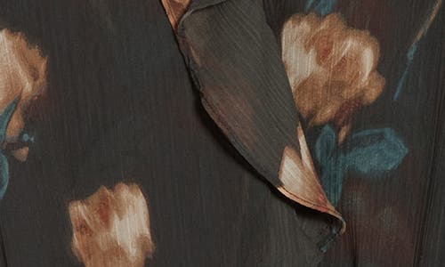 Dr2 By Daniel Rainn Ruffle Long Sleeve Top In Black