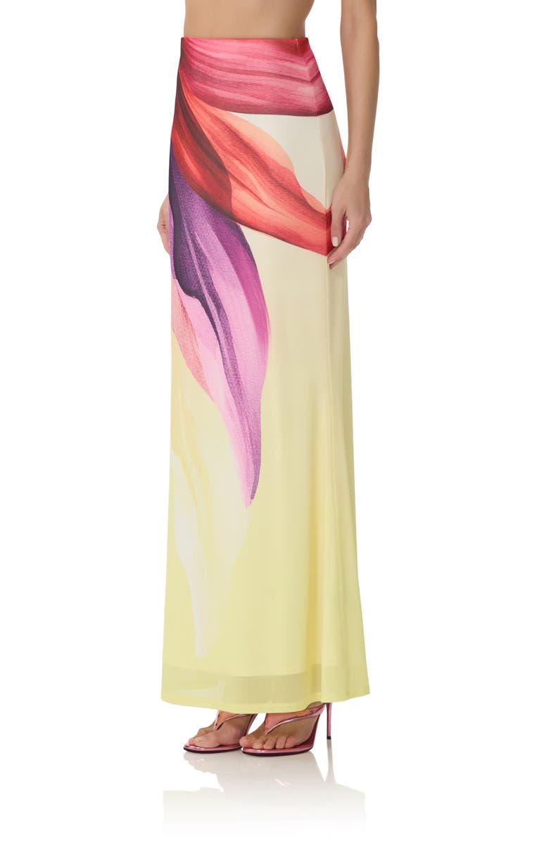 AFRM Tegan Maxi Skirt, Alternate, color, Lemon Lotus