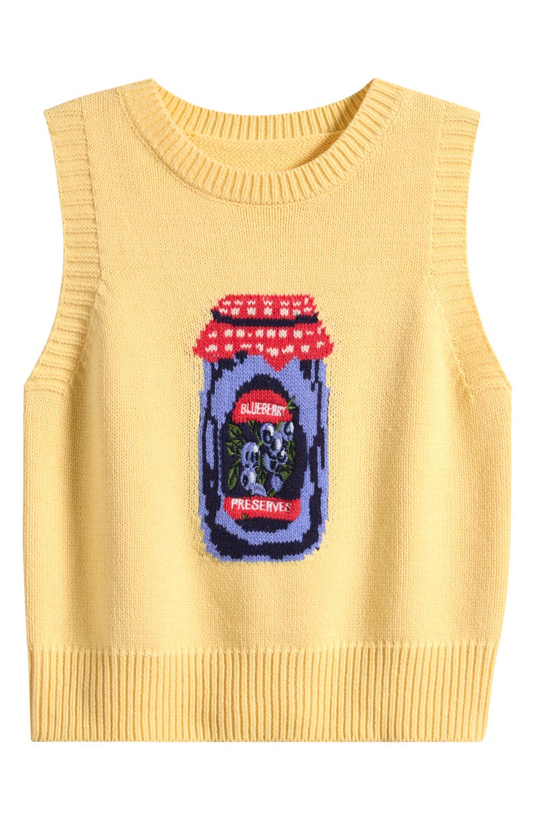 Freshman Kids' Blueberry Jam Sweater Vest, Main, color, Yellow Combo