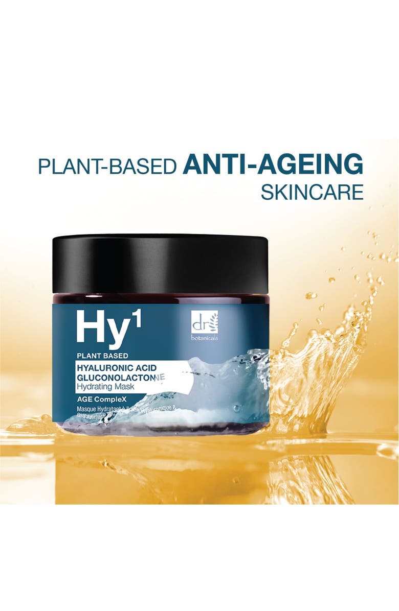 DR BOTANICALS Hyaluronic Acid 1% & Gluconolactone Mask 60ml, Alternate, color, White