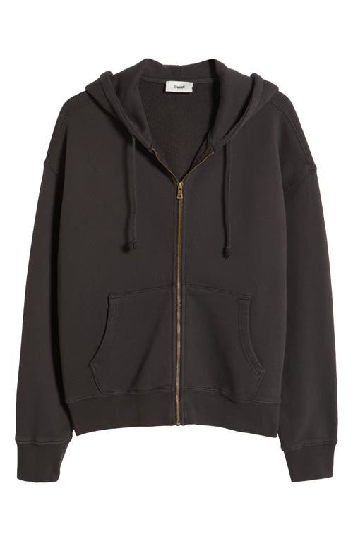 Elwood Core Oversize Terry Full Zip Hoodie In Black