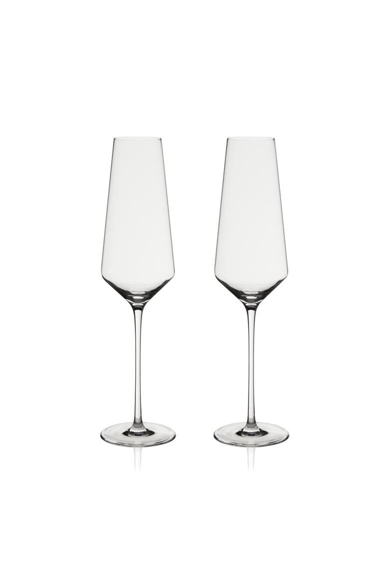 Reserve Liminal Champagne Flutes Set of 2, Alternate, color, Clear