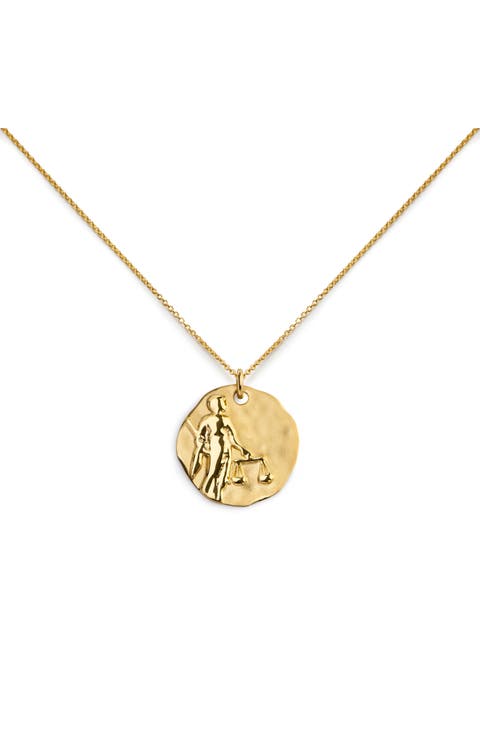 Zodiac Charm Pendant Necklace