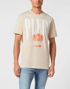 PHILIPP PLEIN Jersey T-Shirt Round Neck Ss Cars Racing Men