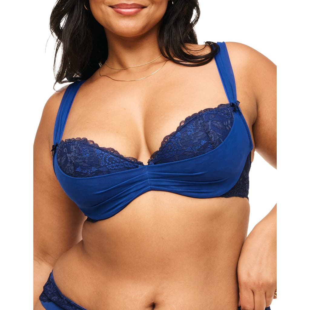 Shop Adore Me Clairabella Contour Demi Bra In Dark Blue