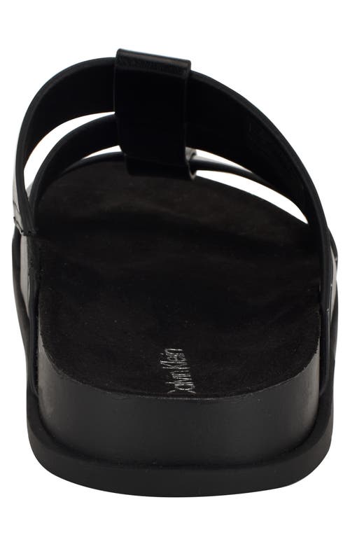 Calvin Klein Tempes Slide Sandal In Black