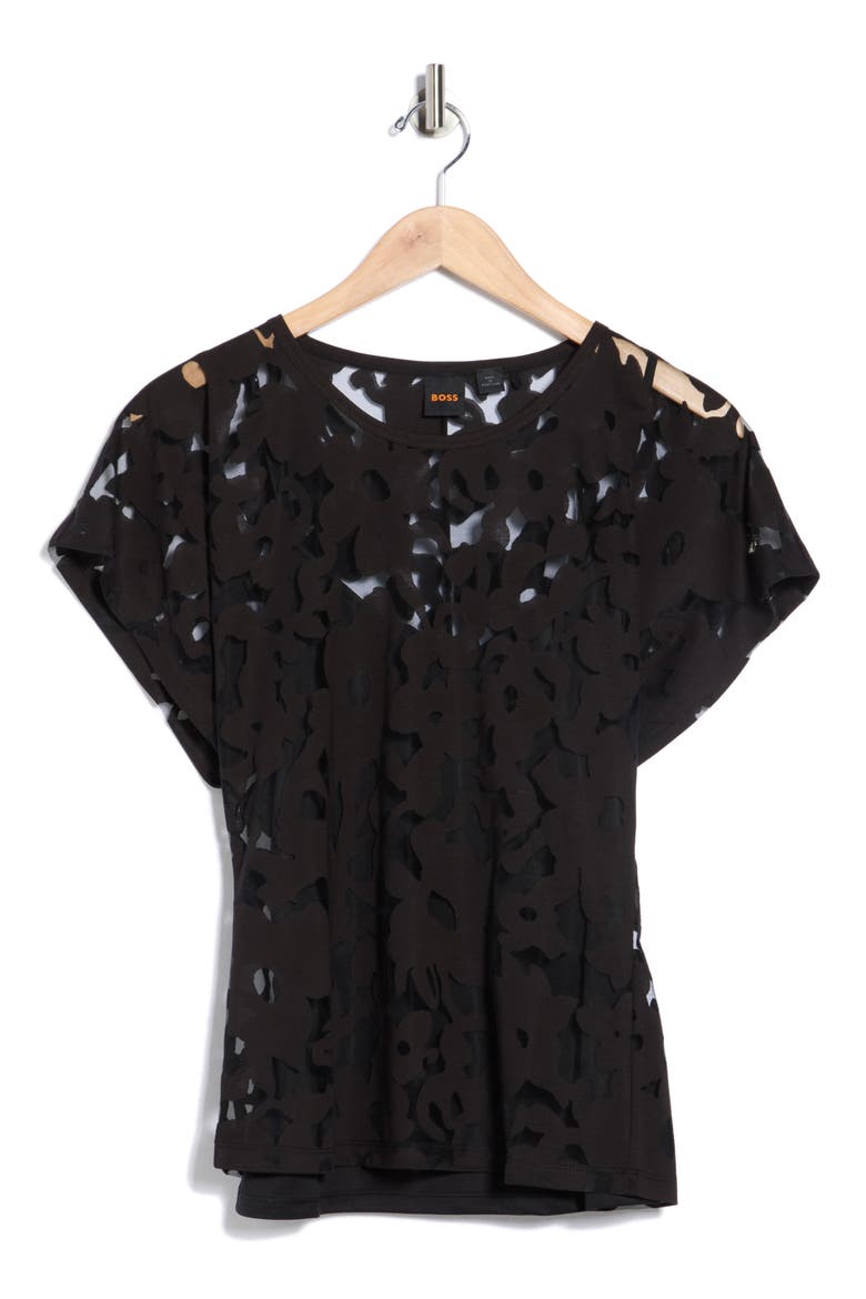 Ebasi Floral Top, Alternate, color, BLK