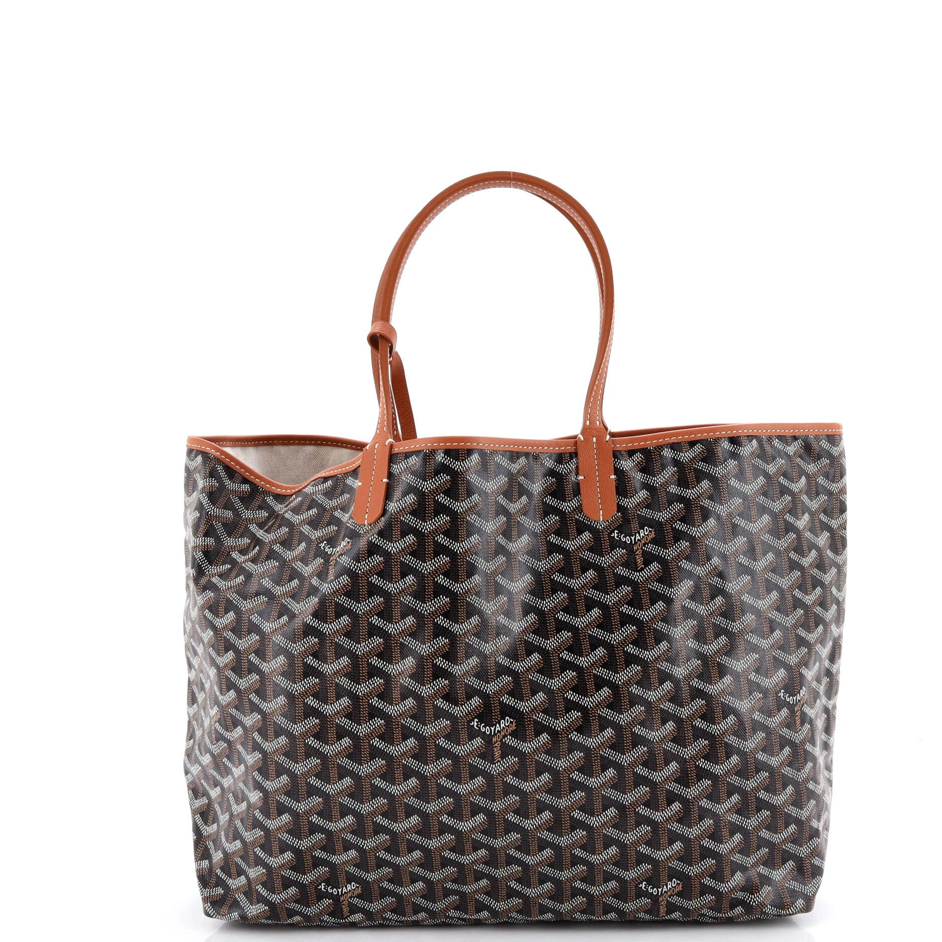 Pre-Owned Goyard Saint Louis Tote Coated Canvas PM, Alternate, color, Brown