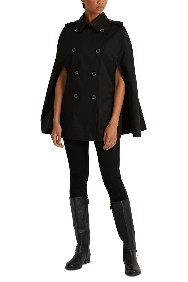 Rain Cape, Alternate, color, BLACK