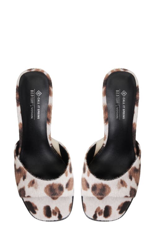 Call It Spring By Aldo Cassiee Genuine Calf Hair Slide Sandal