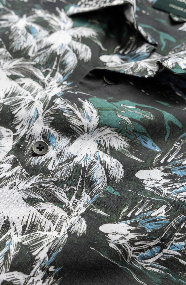 Rodd & Gunn Dakota Street Tropical Print Short Sleeve Lyocell & Cotton Button-Up Shirt, Alternate, color,