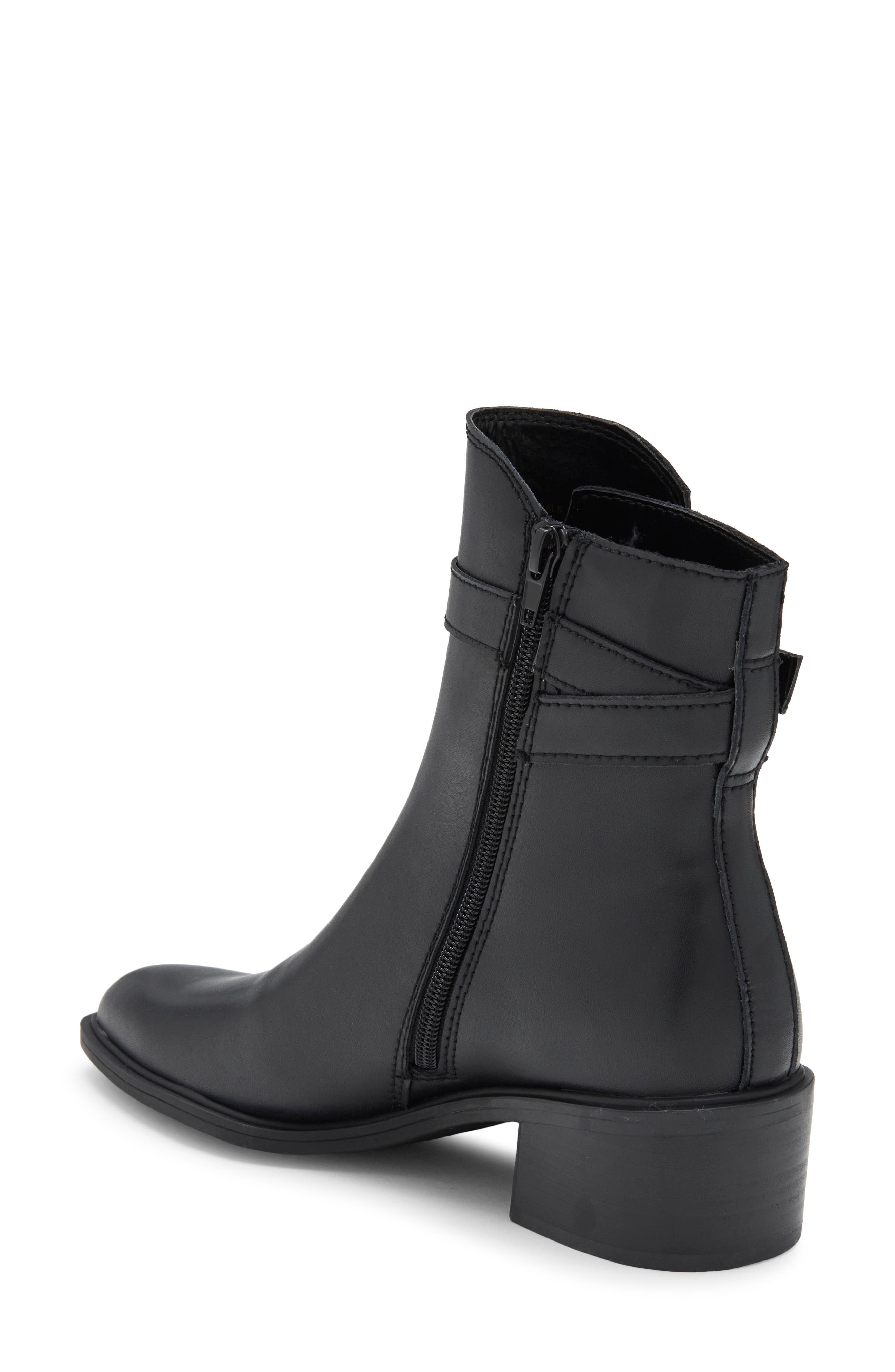 Briela Leather Bootie, Alternate, color, BLACK LEATHER