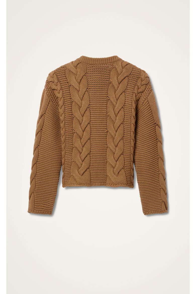 Portrait Cardigan, Alternate, color, Solid Brown