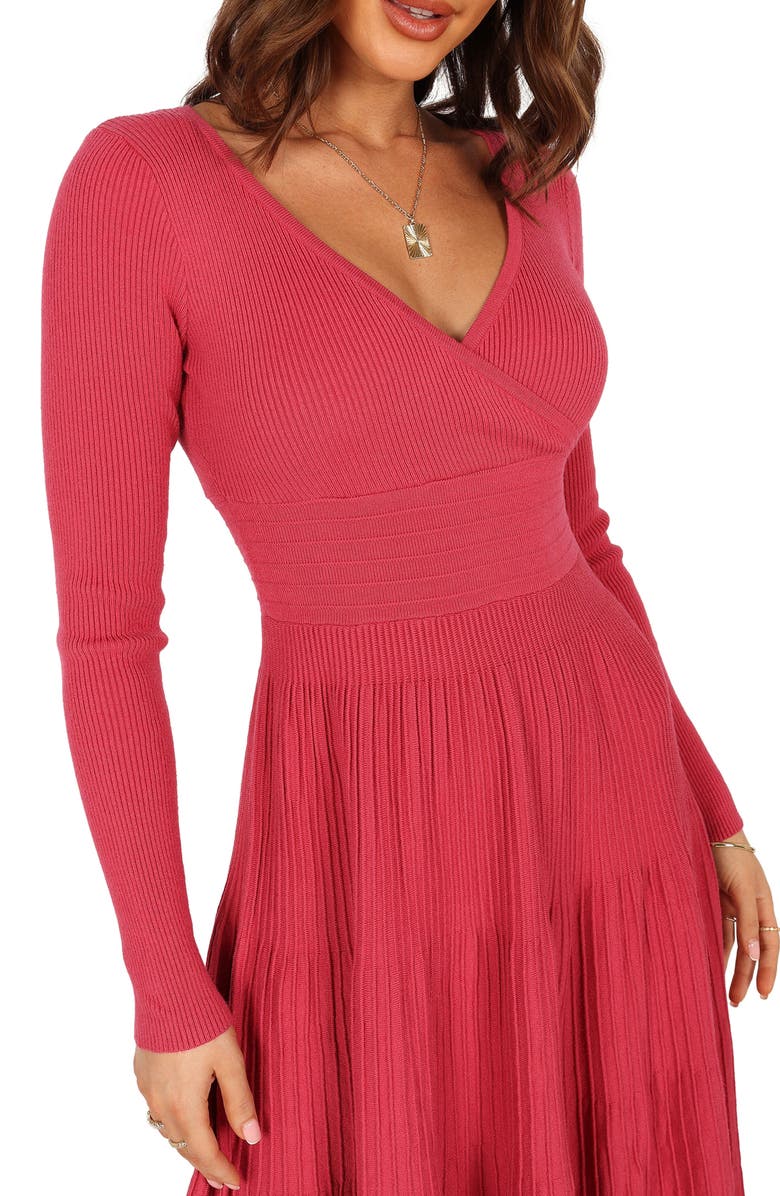 Petal & Pup Violette Long Sleeve Midi Dress, Alternate, color,