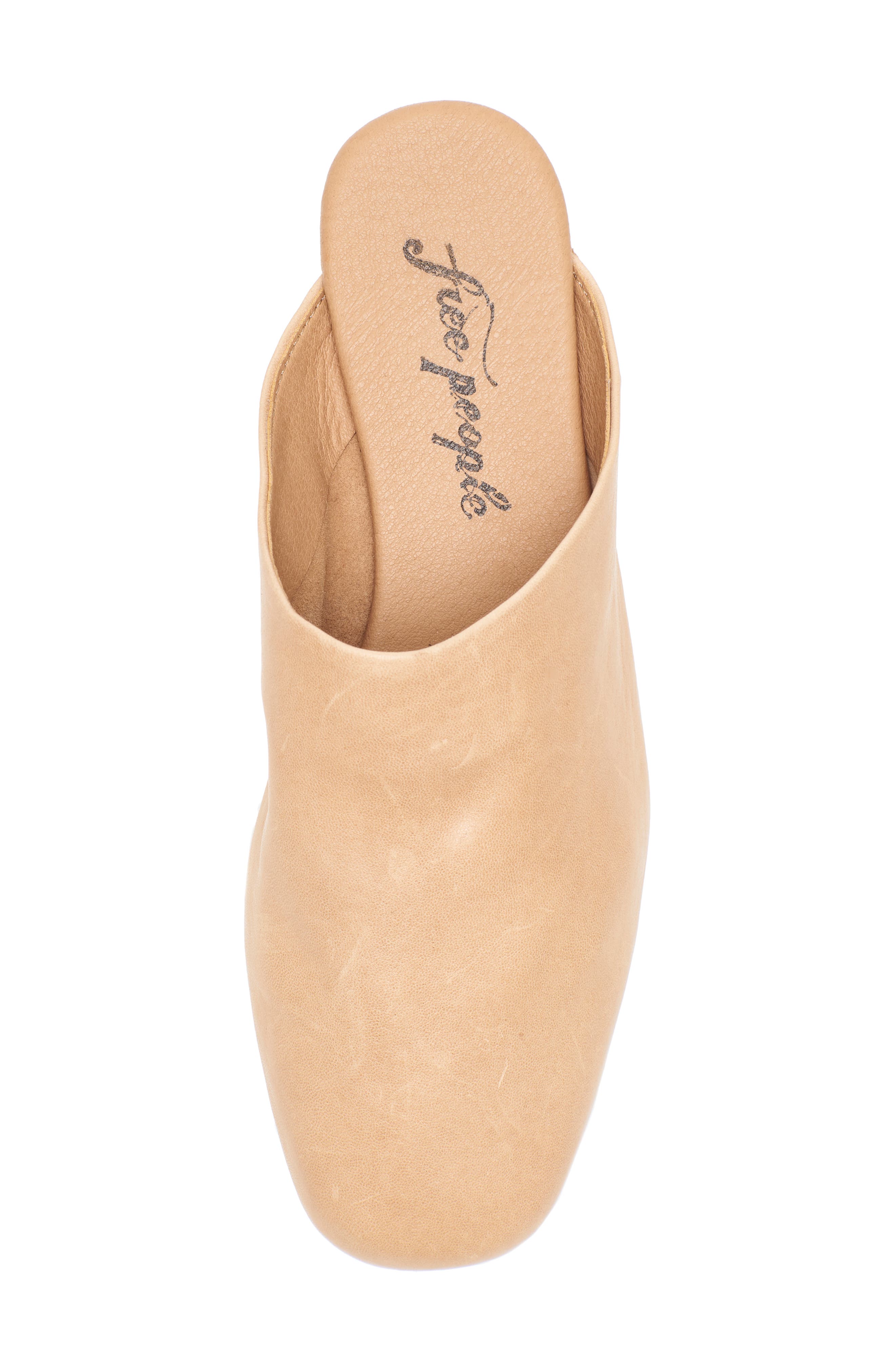 Reese Mule, Alternate, color, NATURAL LEATHER