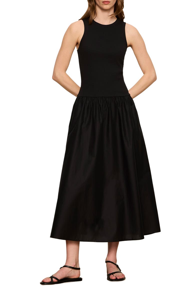 Take Me Away Sleeveless Tank Maxi Dress, Main, color, BLACK