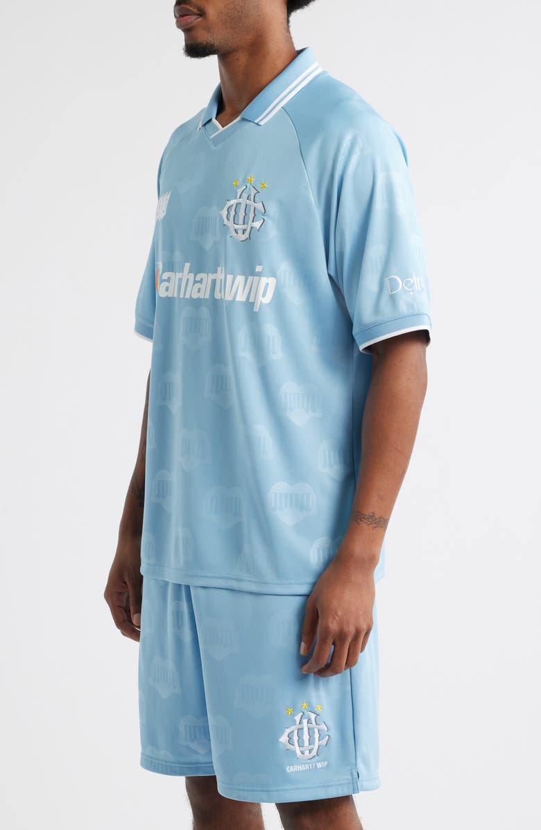 Carhartt Work In Progress Hartts Jacquard Graphic Football T-Shirt, Alternate, color, 