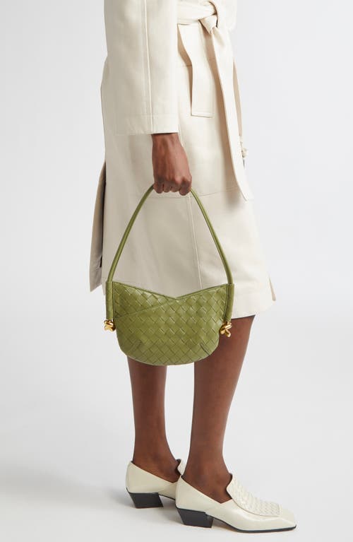 Bottega Veneta Mini Solstice Intrecciato Leather Hobo Bag