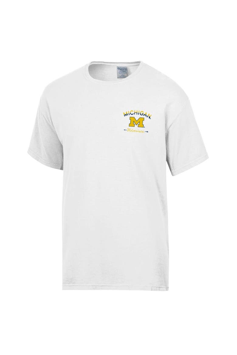 Men's Comfort Wash White Michigan Wolverines Great Outdoors T-Shirt, Alternate, color, White