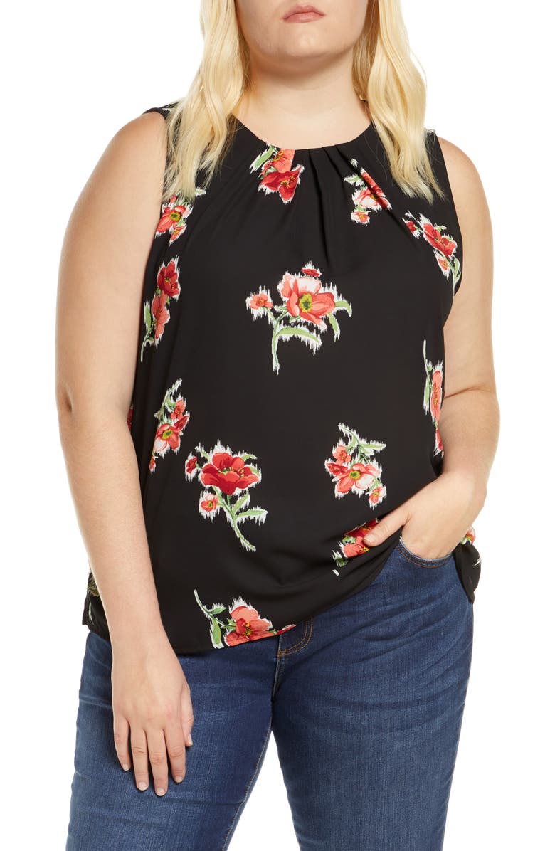 Loveappella Gathered Neck Shell, Main, color, 